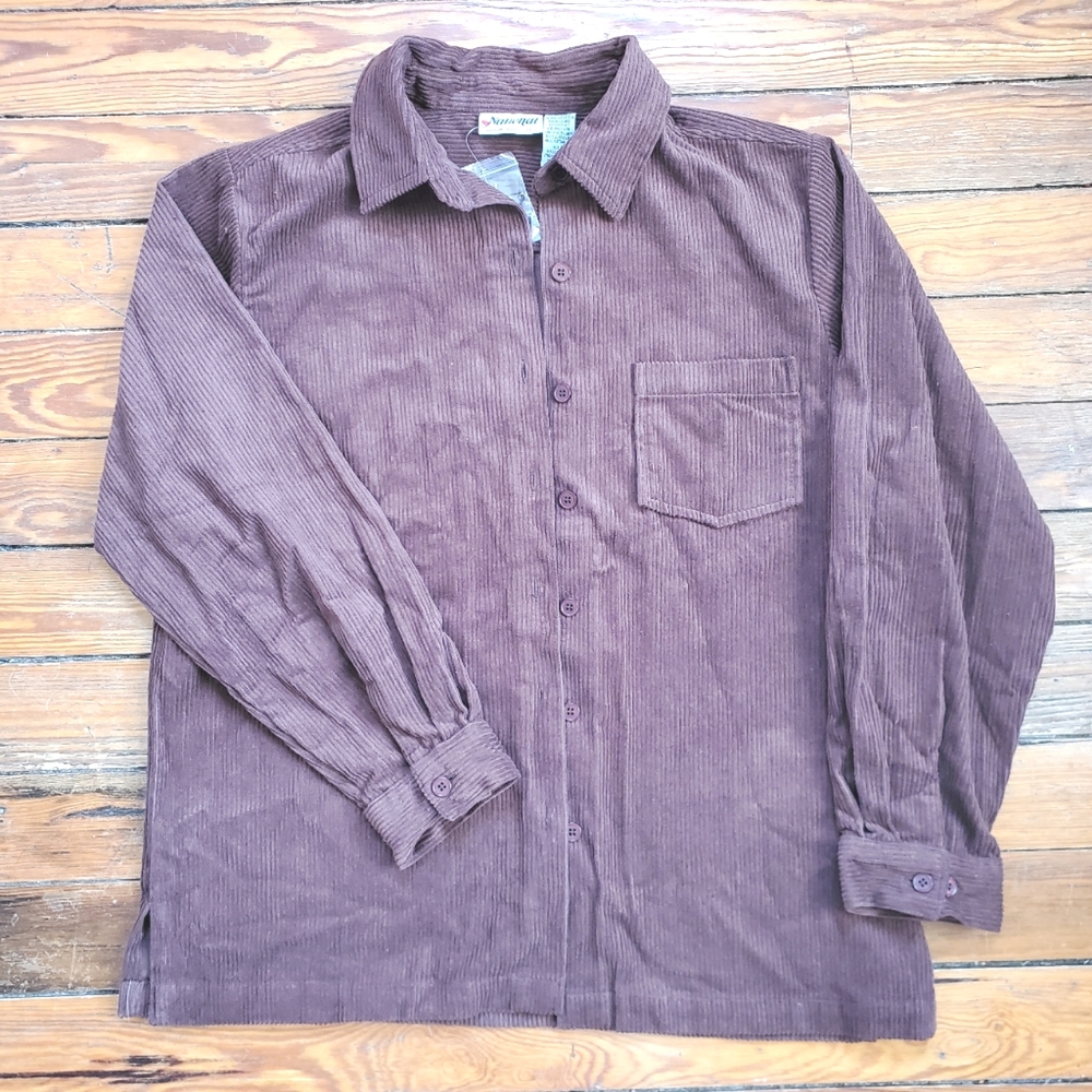 Vintage Brown Corduroy Longsleeve Shirt